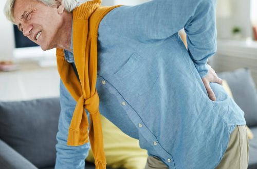 Mature Man Suffering from Back Pain